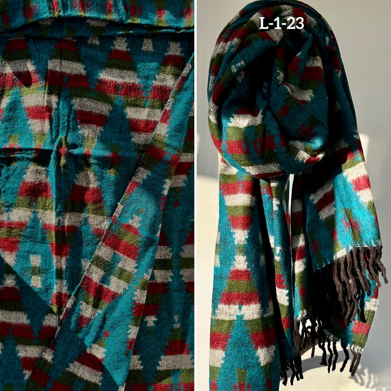 Tibetan yak wool Shawl/ Scarf/ Blanket, Meditation Shawl, loose weaved for super soft and warm, Best Gift for the winter.Wool Shawl/Scarf