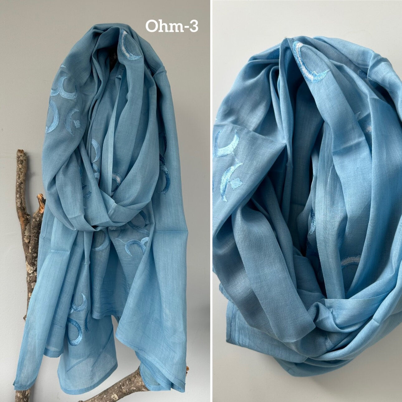 100% cotton Meditation scarfs/prayer scarf/ 54 embroidered Om Scarfs/mantra Scarf/ Yoga Scarf/ Shiva/shakti scarfs,plan colors Om scarfs.