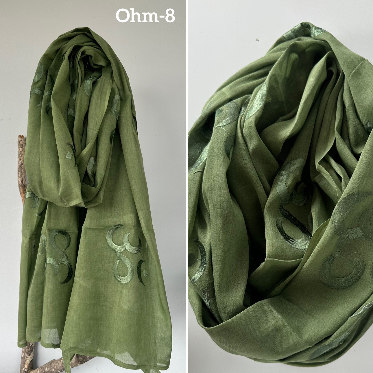 100% cotton Meditation scarfs/prayer scarf/ 54 embroidered Om Scarfs/mantra Scarf/ Yoga Scarf/ Shiva/shakti scarfs,plan colors Om scarfs.