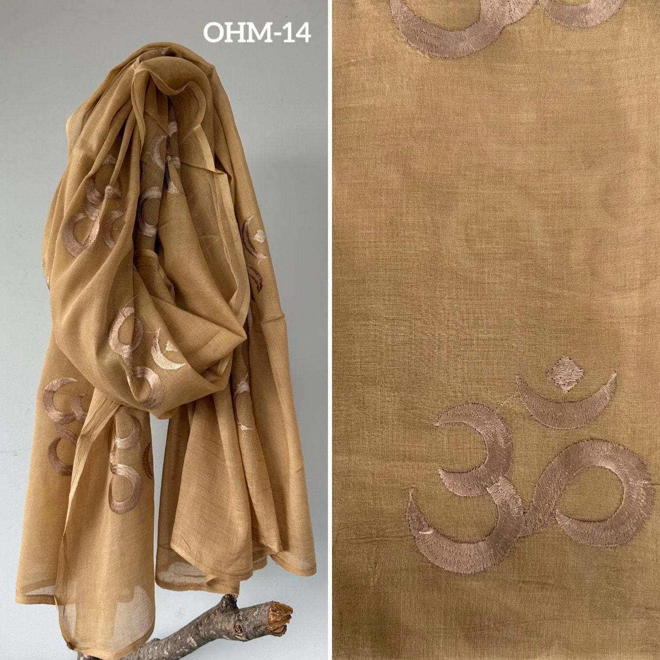 100% cotton Meditation scarfs/prayer scarf/ 54 embroidered Om Scarfs/mantra Scarf/ Yoga Scarf/ Shiva/shakti scarfs,plan colors Om scarfs.