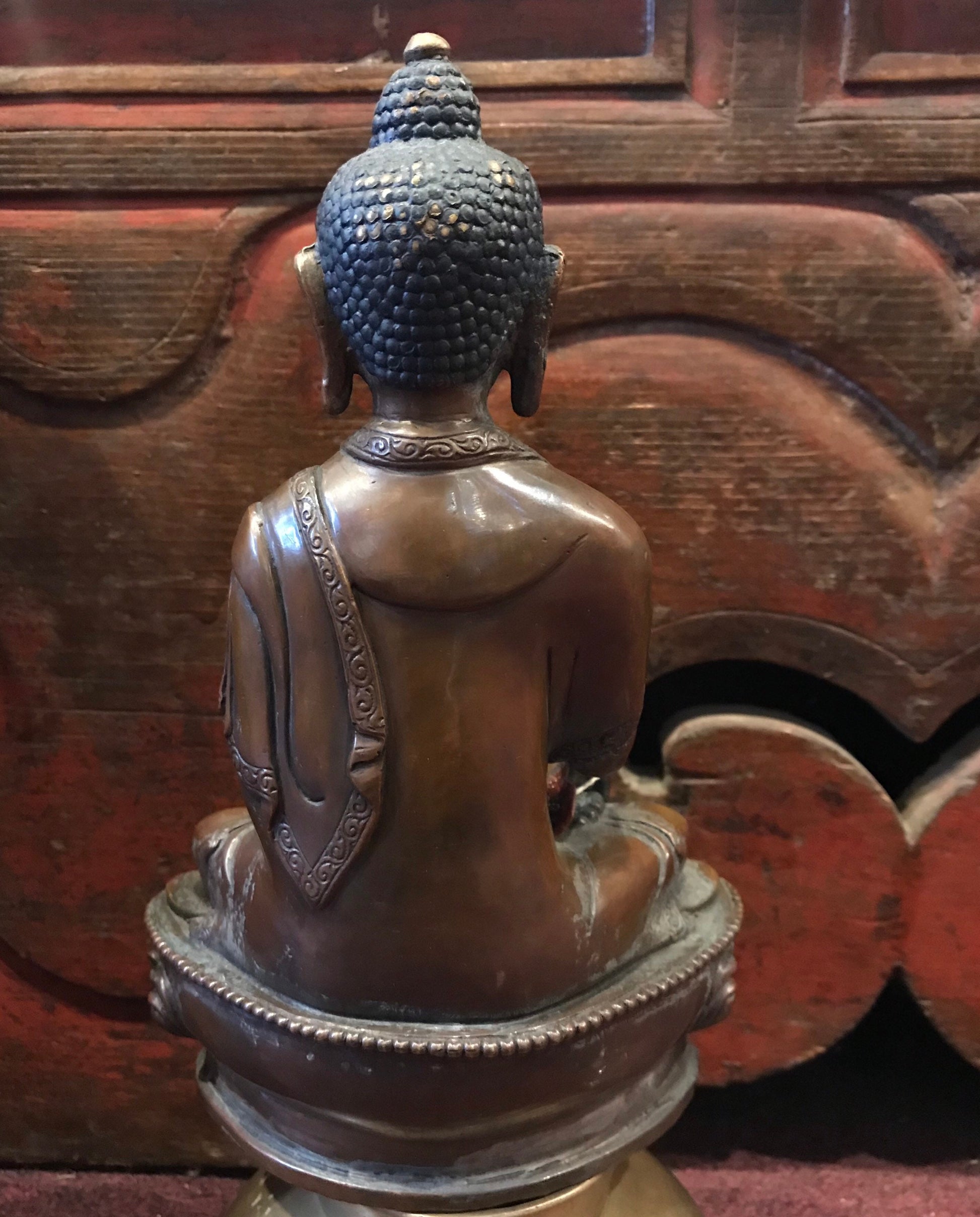 Gotham Buddha statue, copper Buddha statue, Siddhartha Buddha statue, Hand crafted in Nepal, peace and Compassion, meditation