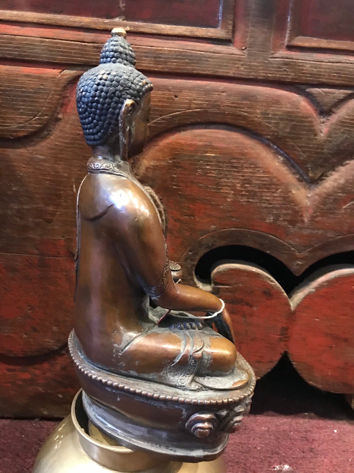 Gotham Buddha statue, copper Buddha statue, Siddhartha Buddha statue, Hand crafted in Nepal, peace and Compassion, meditation