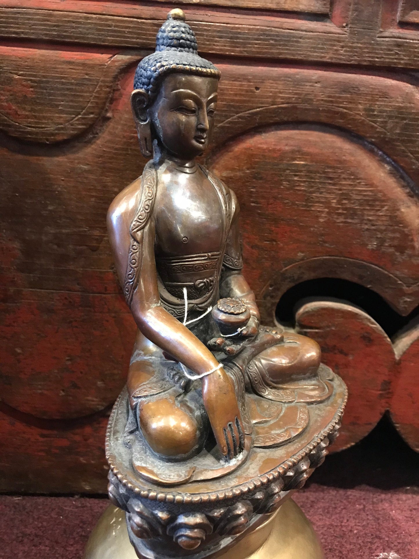 Gotham Buddha statue, copper Buddha statue, Siddhartha Buddha statue, Hand crafted in Nepal, peace and Compassion, meditation