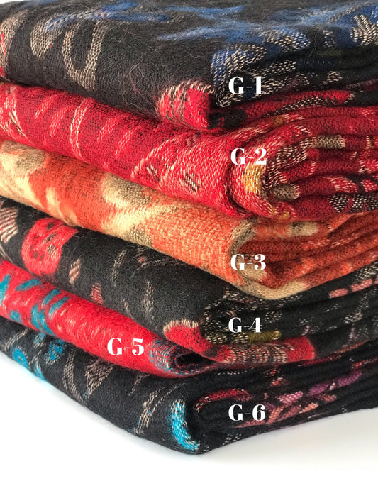 Tibetan yak wool Shawl/ Scarf/ Blanket, Meditation Shawl, loose weaved for super soft and warm, Best Gift for the winter.Big Scarf.