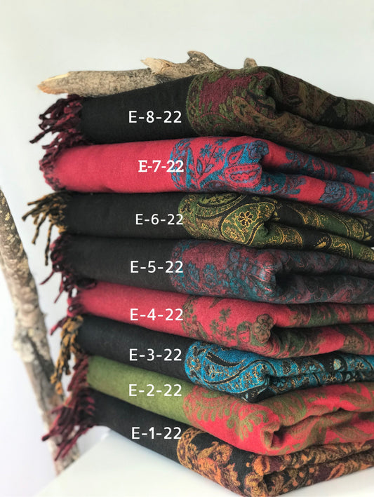 Tibetan yak wool Shawl/ Scarf/ Blanket, Meditation Shawl, loose weaved for super soft and warm, Best Gift for the winter.