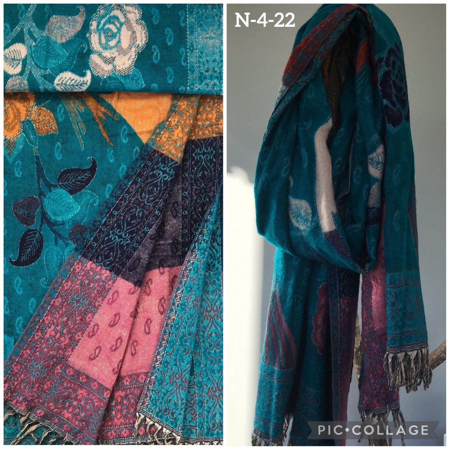 Tibetan yak wool Shawl/ Scarf/ Blanket, Meditation Shawl, loose weaved for super soft and warm, Best Gift for the winter.Big Scarf.