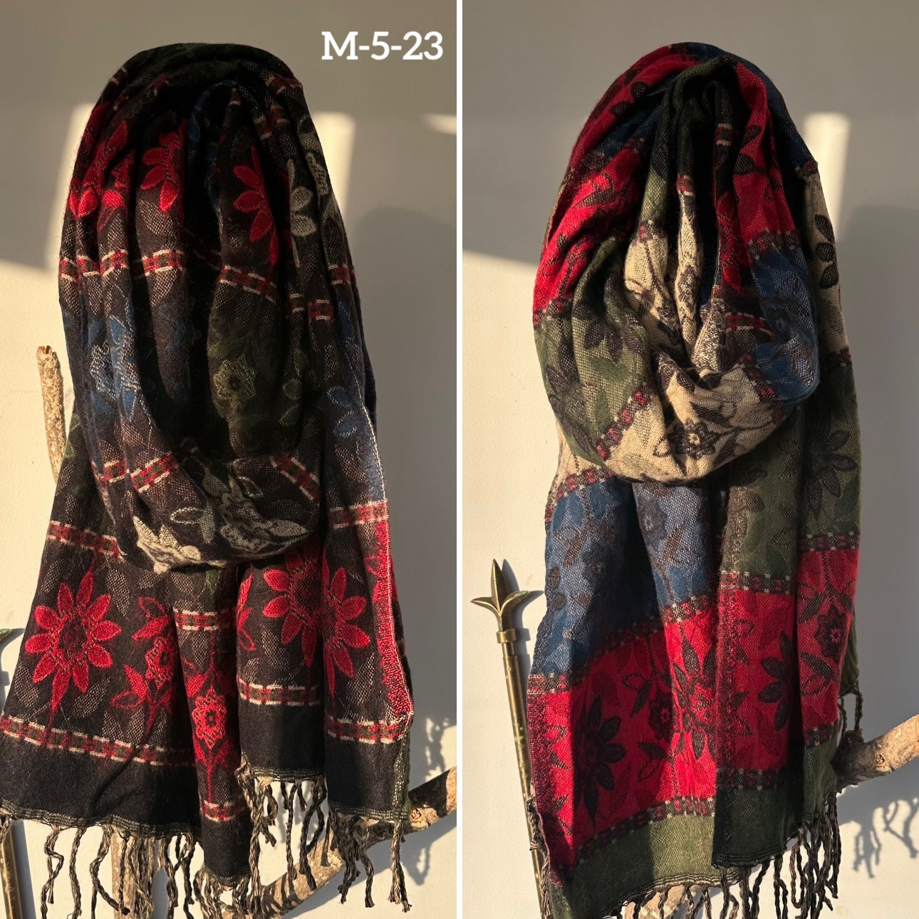 Tibetan yak wool Shawl/ Scarf/ Blanket, Meditation Shawl, medium loose weaved for soft and warm, Best Gift for the winter.