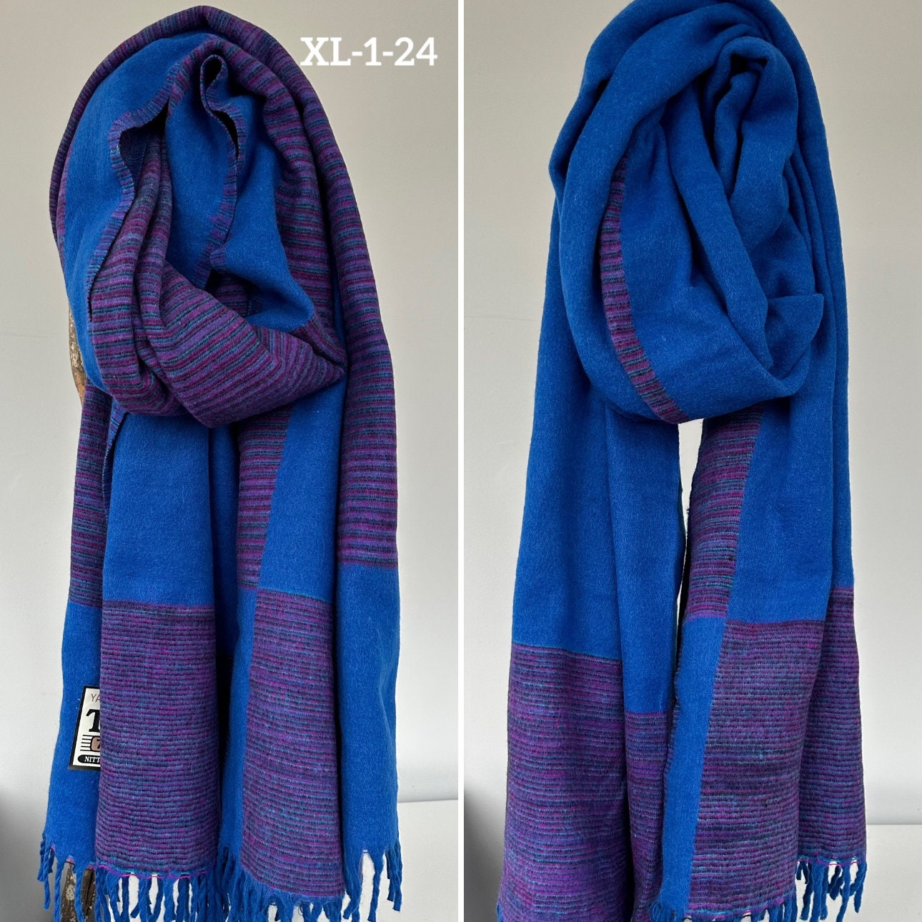 Xl Handloom Tibet Yak wool shawl/blanket/winter shawl/big Scarf, meditation shawl, Super soft and warm,Best gift. Tibetan winter wool shawl.