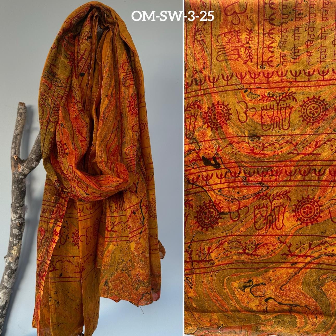 100% cotton Meditation scarfs/prayer scarf/ Om Scarfs/mantra Scarf/ Yoga Scarf/ Shiva/shakti scarfs/marble wash