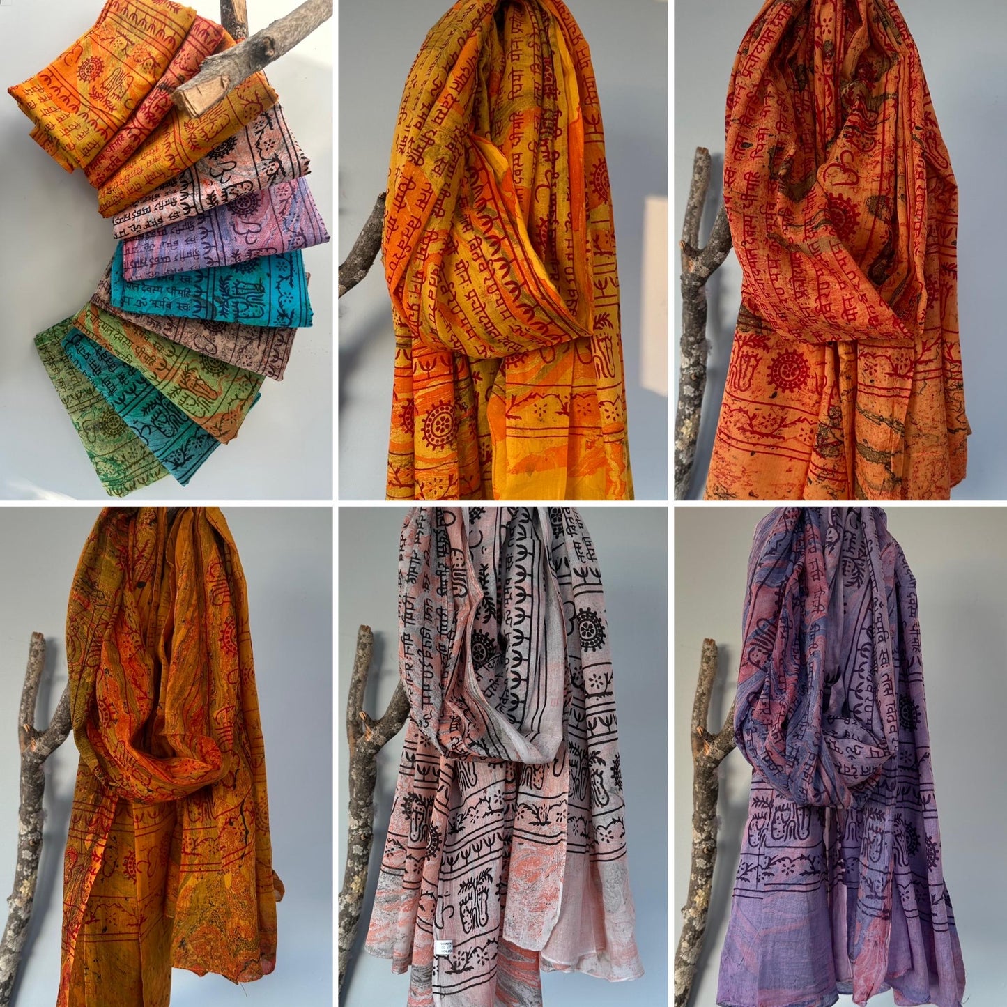 100% cotton Meditation scarfs/prayer scarf/ Om Scarfs/mantra Scarf/ Yoga Scarf/ Shiva/shakti scarfs/marble wash