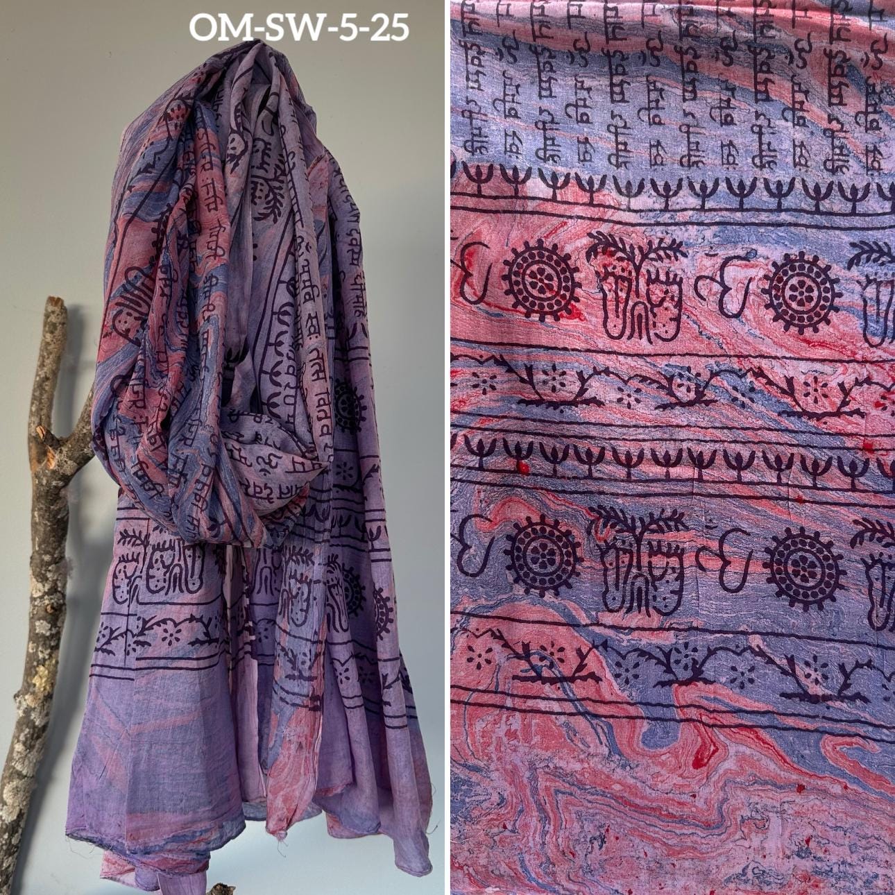 100% cotton Meditation scarfs/prayer scarf/ Om Scarfs/mantra Scarf/ Yoga Scarf/ Shiva/shakti scarfs/marble wash