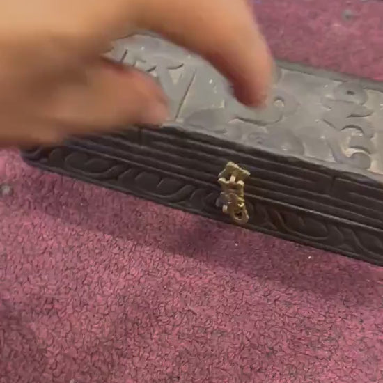 Antique Phurba with the wooden box stand, Varjra,Kila,Phurba or Dagger Buddhist, Tantric, shaman, Spiritual Protection.